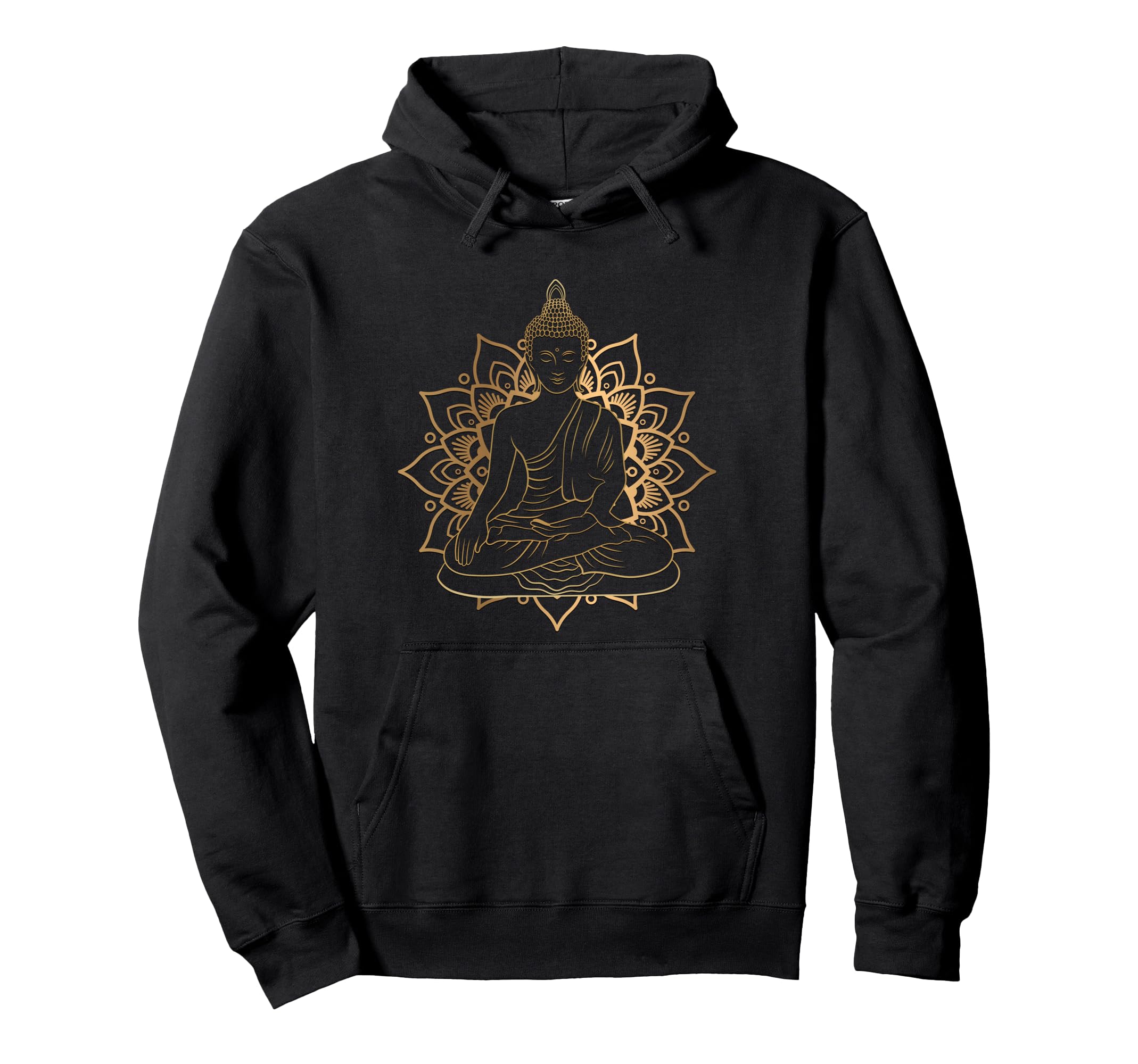 Buddha Mandala Buddhist Mindfulness Hoodie - Trendy Graphic Unisex - T-Shirt, Sweatshirt, Hoodie