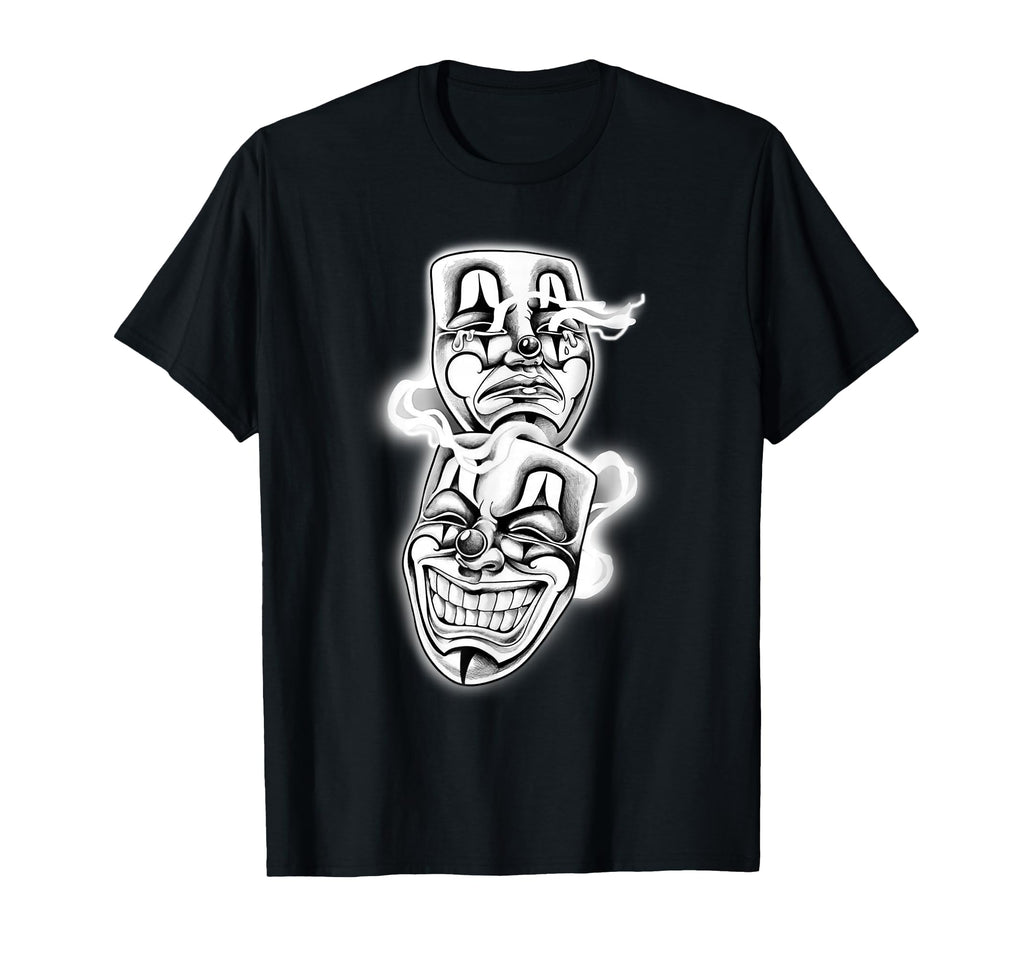 Laugh Now Cry Later Chicano Tattoo T-Shirt - Fun Novelty Design Men Women - T-Shirt, Sweatshirt, Hoodie