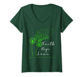 Womens Green Ribbon Dandelion Faith T-Shirt - Fun Novelty Design Unisex - T-Shirt, Sweatshirt, Hoodie