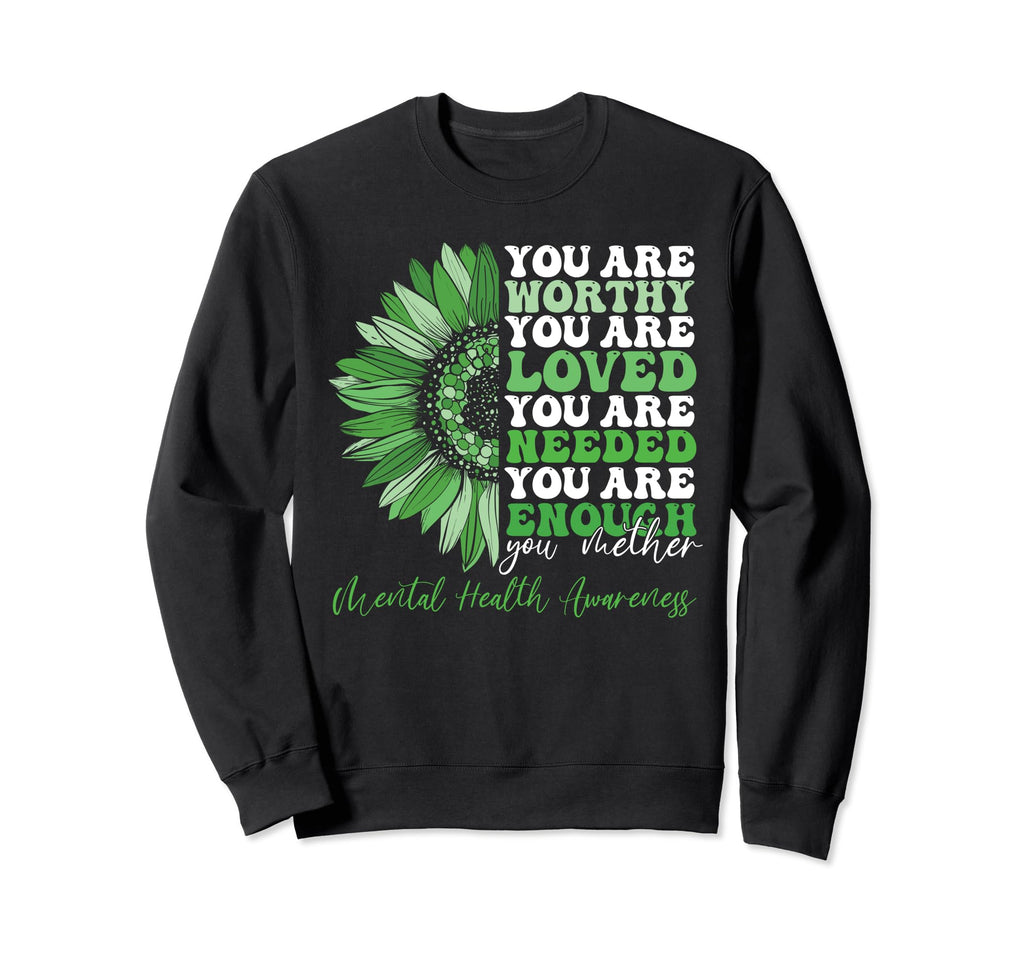 Support Warrior Mental Health Sweatshirt - Trendy Graphic for Adults - T-Shirt, Sweatshirt, Hoodie