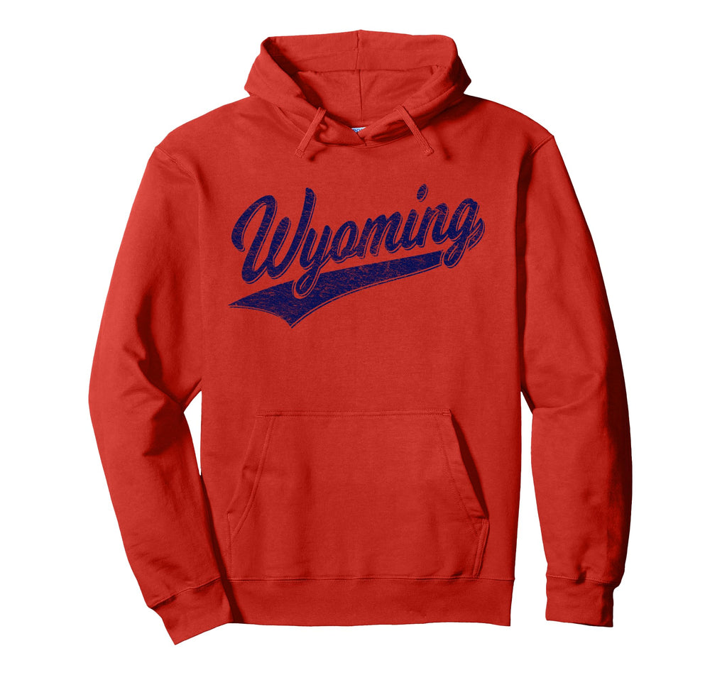 Wyoming Varsity Script Sports Jersey Hoodie - Unique Graphic for Adults - T-Shirt, Sweatshirt, Hoodie