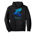 Dominica West Indies Tribal Shark Vacation Hoodie - Unique Graphic Unisex - T-Shirt, Sweatshirt, Hoodie