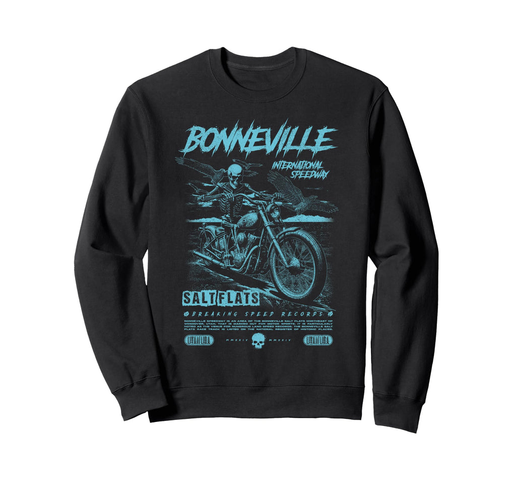 Bonneville Salt Flats Motorcycle Racing Sweatshirt - Graphic Print Unisex - T-Shirt, Sweatshirt, Hoodie
