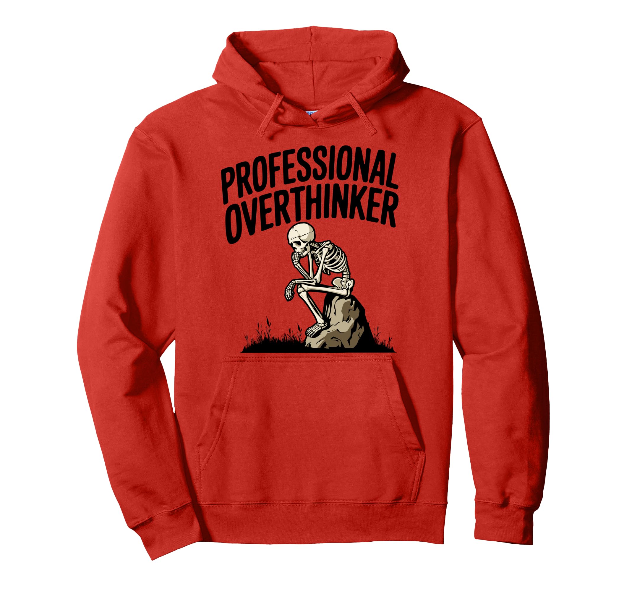 Professional Overthinker Anxiety Mental Hoodie - Minimalist Print Unisex - T-Shirt, Sweatshirt, Hoodie