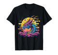 Dragon Techno Vaporwave Anime T-Shirt - Graphic Print for Adults - T-Shirt, Sweatshirt, Hoodie