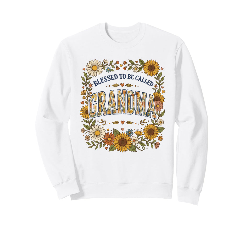 Blessed To Be Called Grandma Sweatshirt - Minimalist Print for Adults - T-Shirt, Sweatshirt, Hoodie