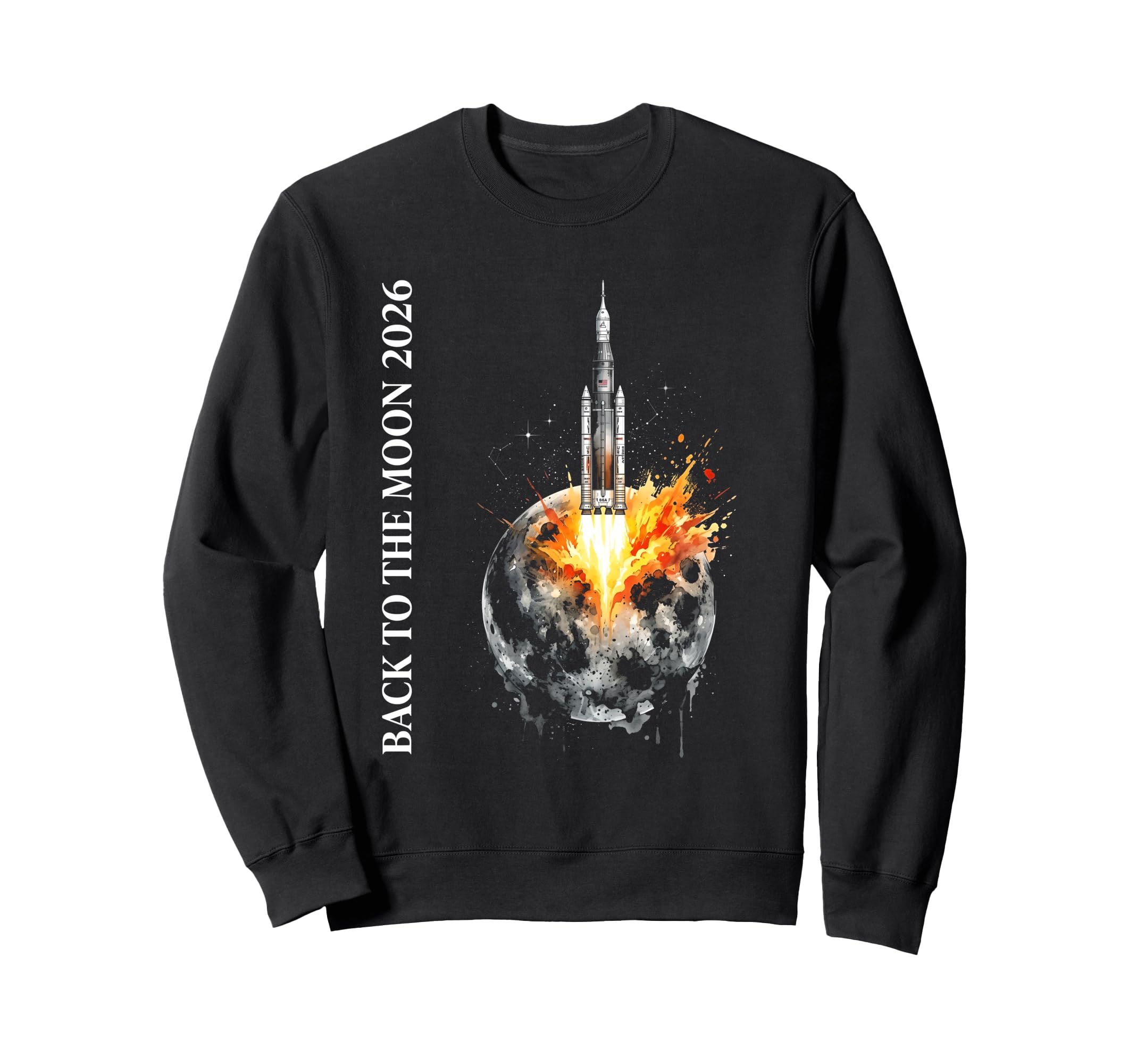 Back To Moon 2026 Funny Astronaut Sweatshirt - Novelty Apparel Men Women - T-Shirt, Sweatshirt, Hoodie