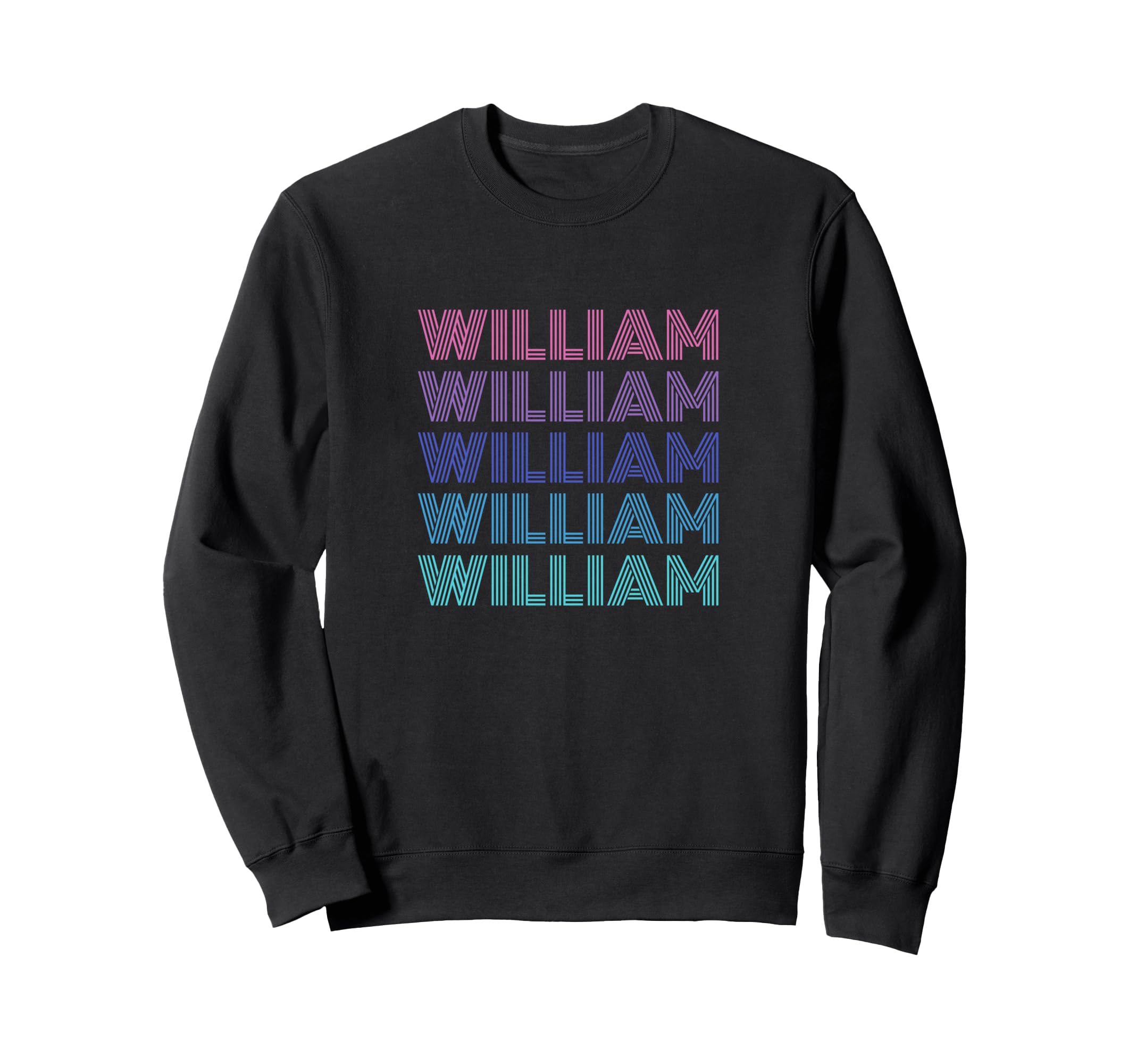 William Funny Name Sweatshirt - Minimalist Print for Adults - T-Shirt, Sweatshirt, Hoodie
