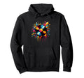 Splash Art Vinyl Disc Record Player Hoodie - Trendy Graphic for Adults - T-Shirt, Sweatshirt, Hoodie