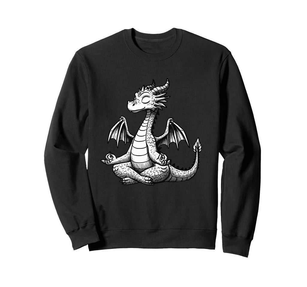 Meditation Dragon Yoga Pose Relaxing Sweatshirt - Custom Art Print Unisex - T-Shirt, Sweatshirt, Hoodie