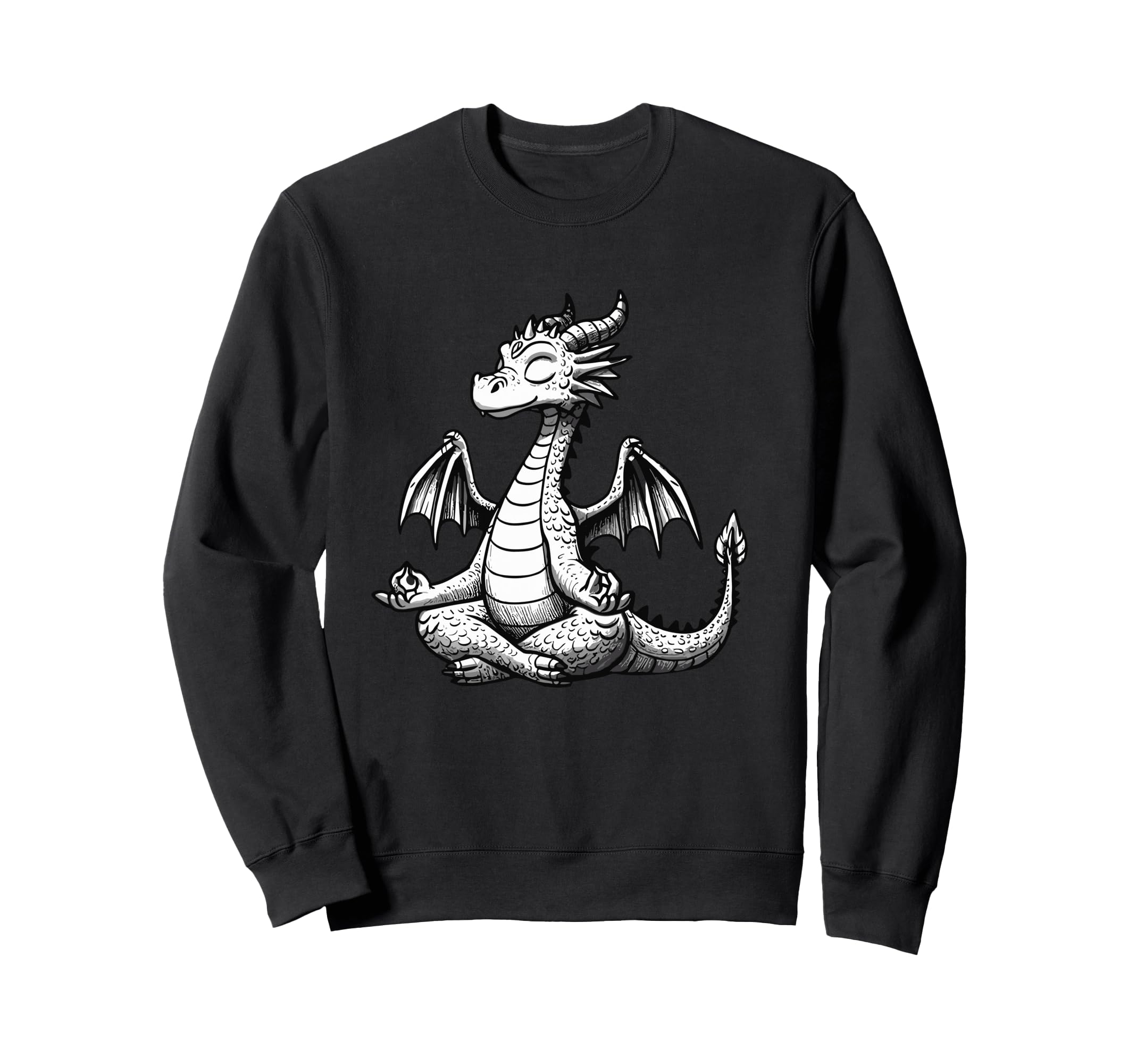 Meditation Dragon Yoga Pose Relaxing Sweatshirt - Custom Art Print Unisex - T-Shirt, Sweatshirt, Hoodie