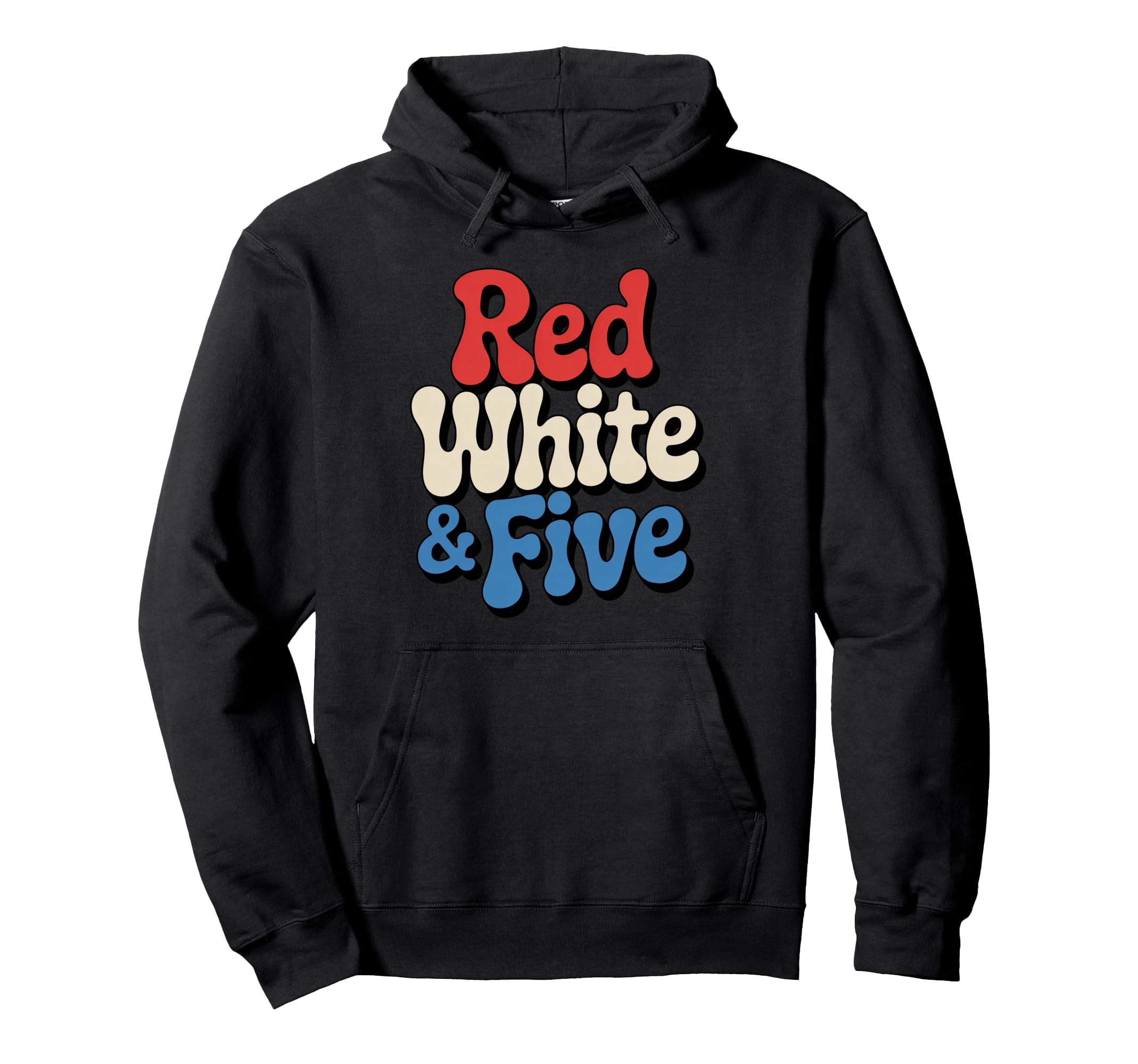 Red White And Five 5Th Birthday 4Th Hoodie - Streetwear Style Men Women - T-Shirt, Sweatshirt, Hoodie