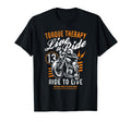 Torque Therapy Motorcycle Rider Skull T-Shirt - Graphic Print Men Women - T-Shirt, Sweatshirt, Hoodie