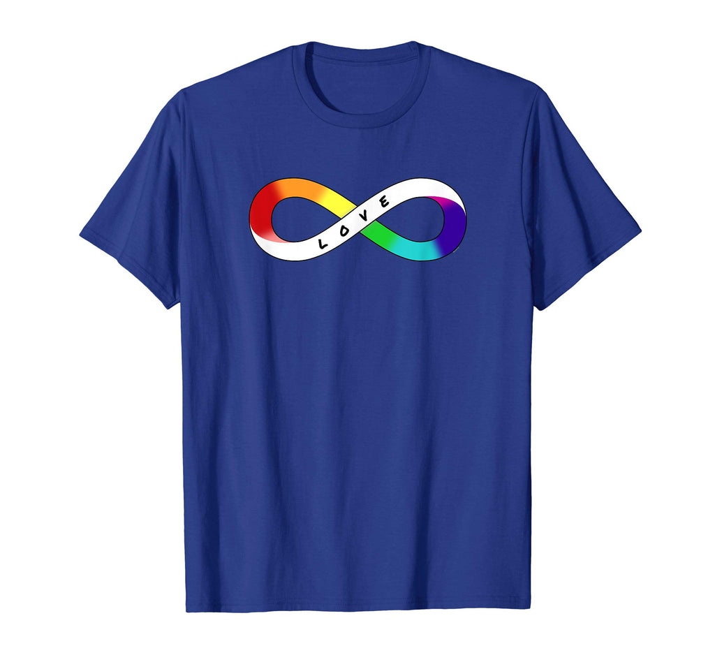 Love Neurodiversity Rainbow Infinity T-Shirt - Casual Everyday Wear Unisex - T-Shirt, Sweatshirt, Hoodie