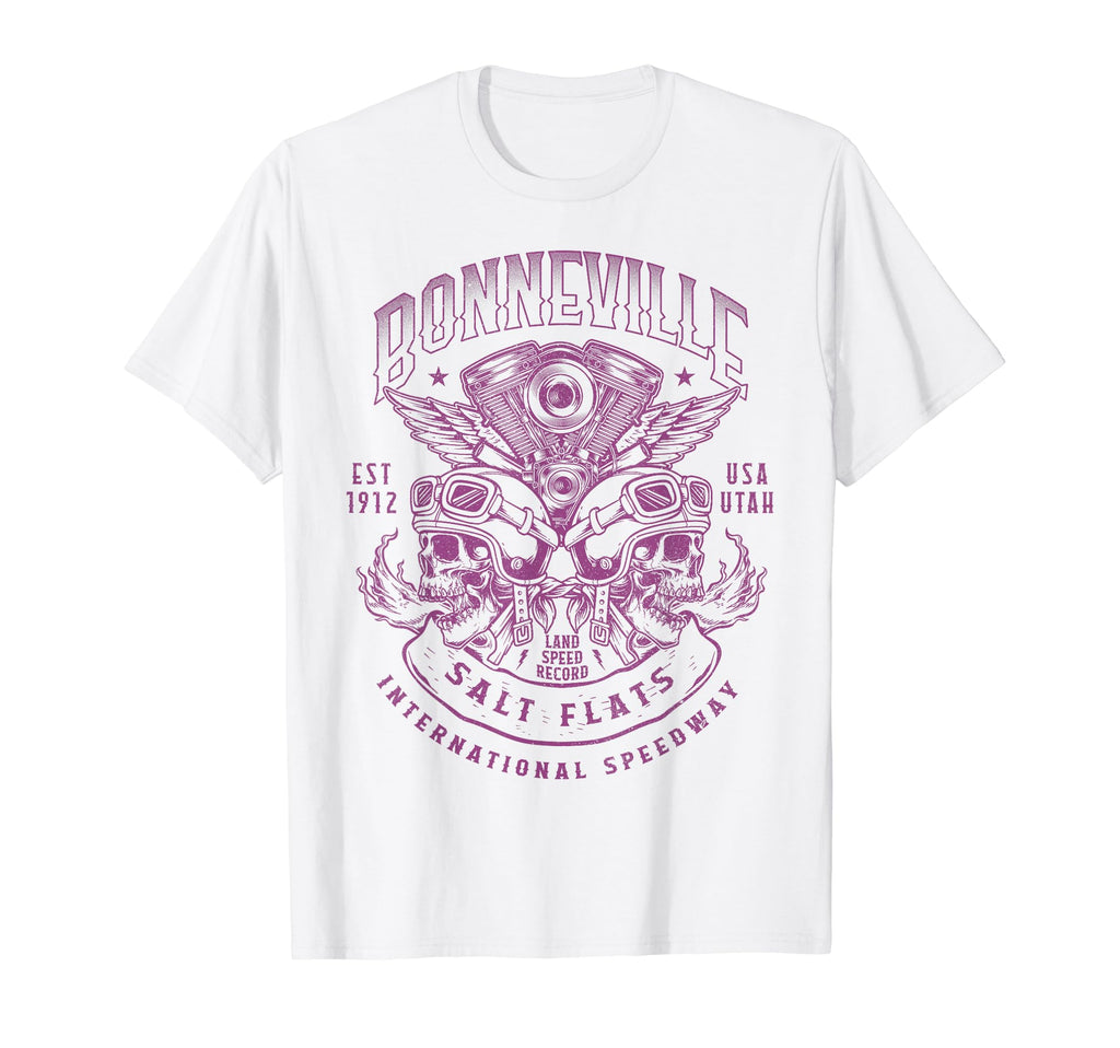 Bonneville Salt Flats Motorcycle Racing T-Shirt - Novelty Apparel Unisex - T-Shirt, Sweatshirt, Hoodie