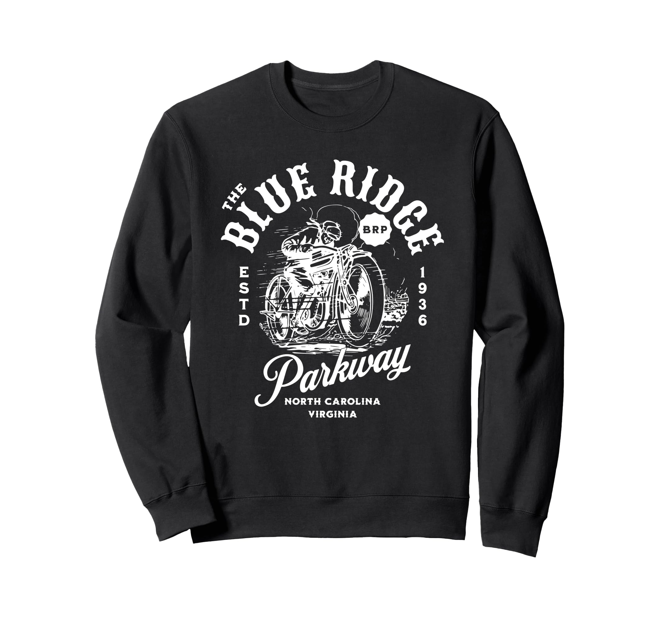 Blue Ridge Parkway Brp Motorcycle Sweatshirt - Streetwear Style Unisex - T-Shirt, Sweatshirt, Hoodie