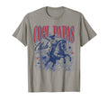 Papas Club Cowboy Papa Grandpa Western T-Shirt - Minimalist Print Unisex - T-Shirt, Sweatshirt, Hoodie