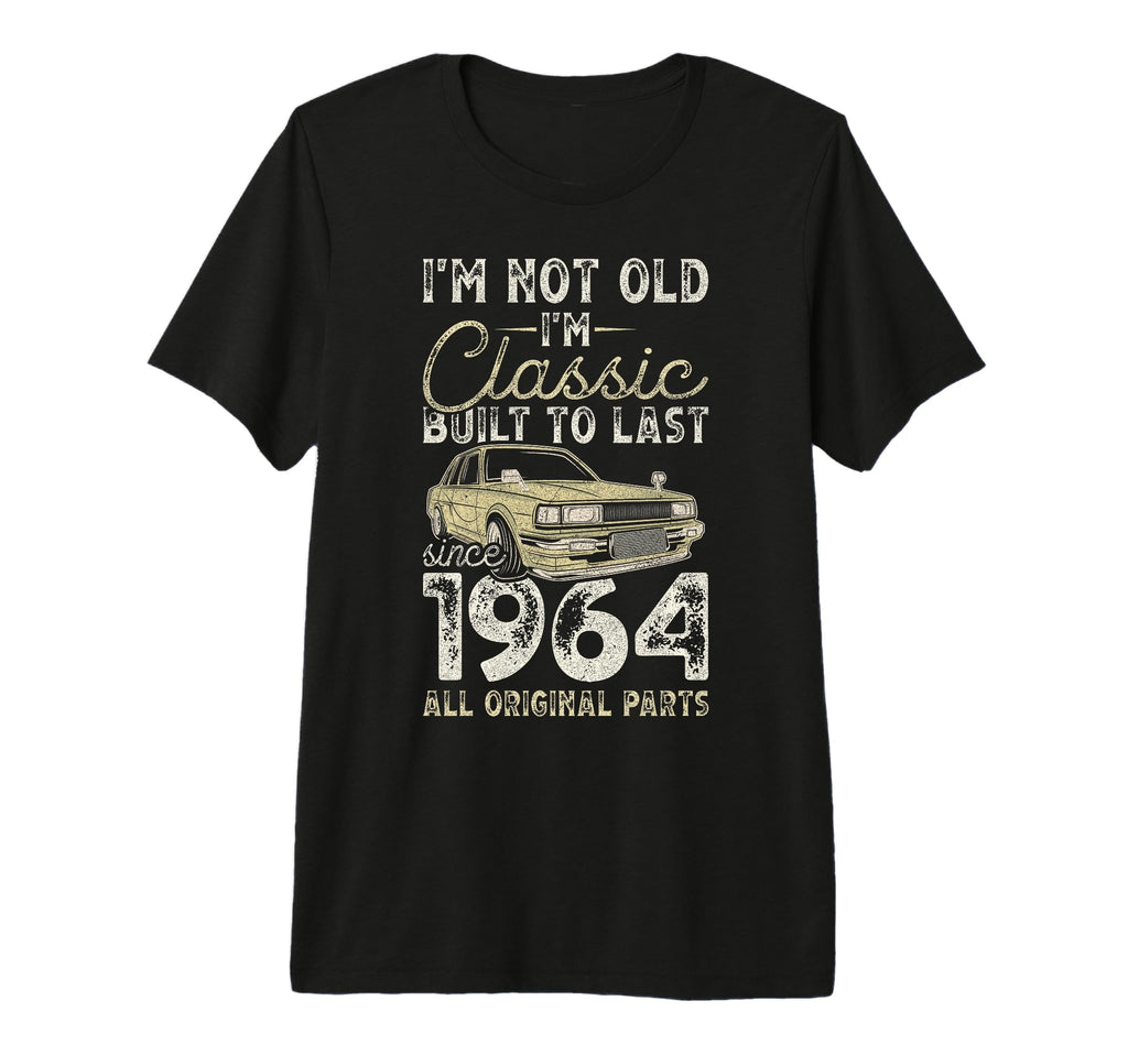 62Nd Birthday Since 1964 Car 62 Year T-Shirt - Minimalist Print Men Women - T-Shirt, Sweatshirt, Hoodie
