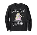 Just Who Loves Crystals Gemstone Healing T-Shirt - Trendy Graphic Unisex - T-Shirt, Sweatshirt, Hoodie