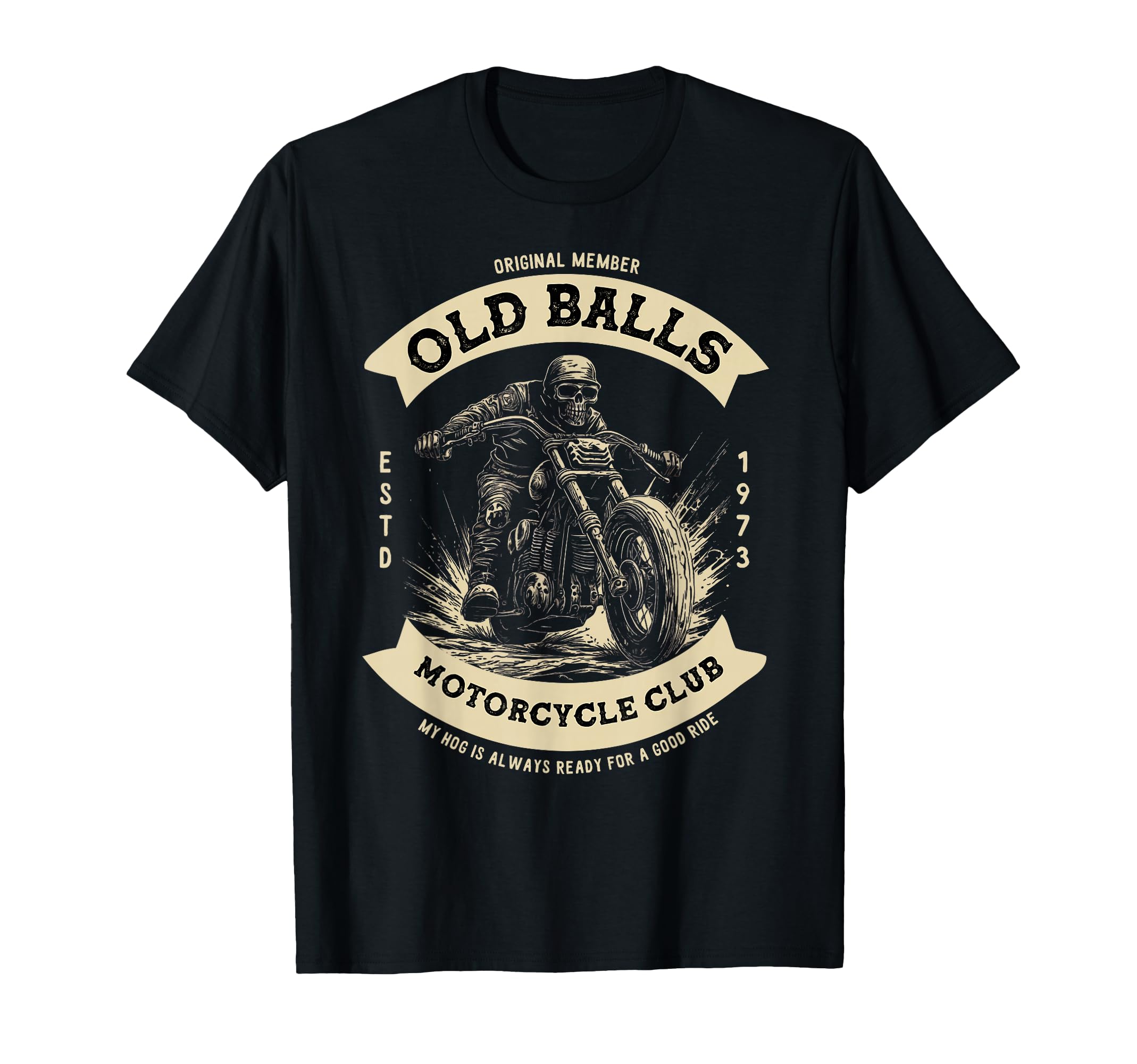 Funny 50Th Birthday Motorcycle Biker Dad T-Shirt - Novelty Apparel Unisex - T-Shirt, Sweatshirt, Hoodie