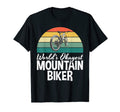 Downhill Worlds Okayest Mountain Biker T-Shirt - Trendy Graphic for Adults - T-Shirt, Sweatshirt, Hoodie