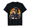 Biker Cobra Snake Riding Motorbike T-Shirt - Trendy Graphic for Adults - T-Shirt, Sweatshirt, Hoodie