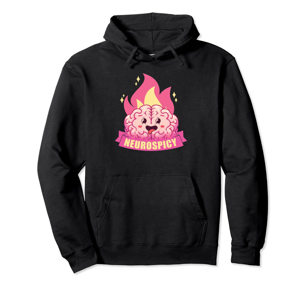 Neurospicy Neurodiversity Adhd Asd Autism Hoodie - Novelty Apparel Unisex - T-Shirt, Sweatshirt, Hoodie