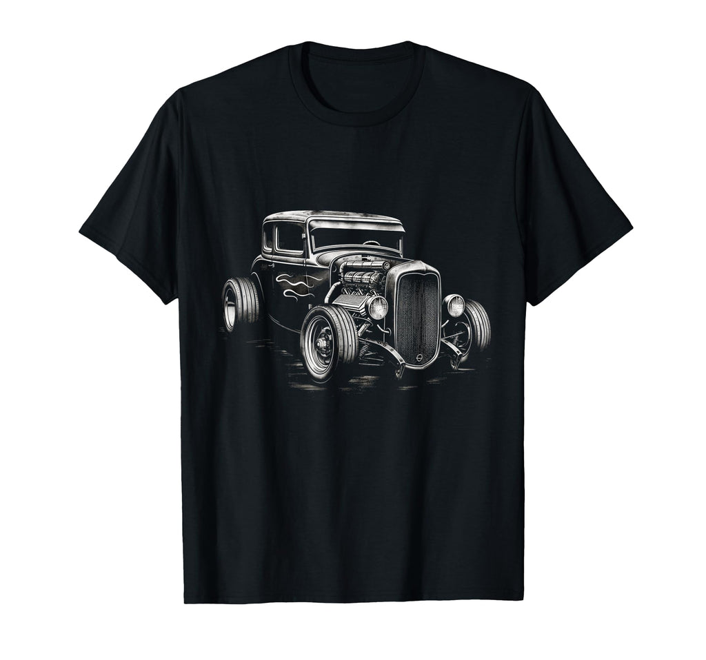 Hot Rod Rat Rod Car T-Shirt - Custom Art Print for Adults - T-Shirt, Sweatshirt, Hoodie