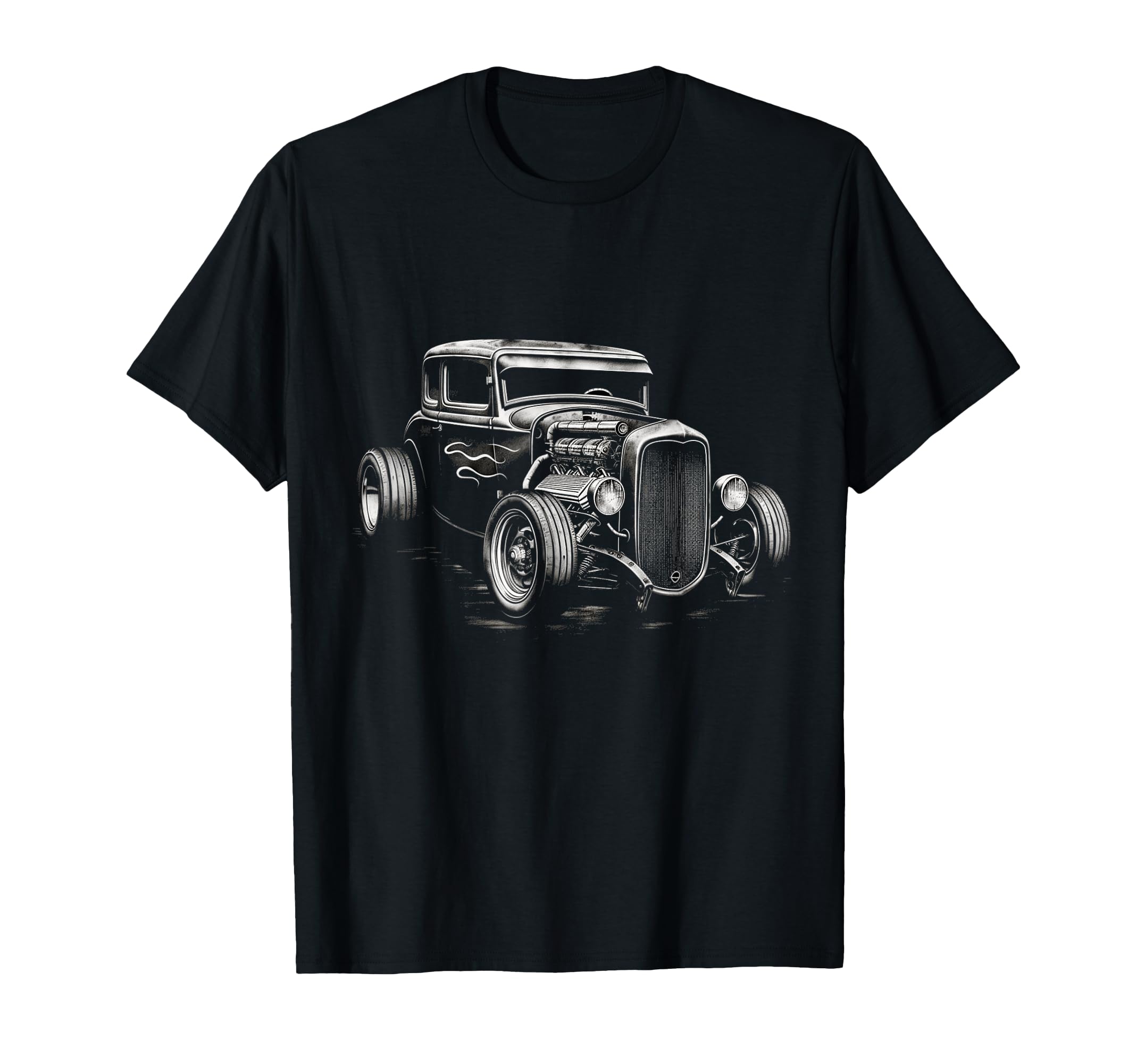 Hot Rod Rat Rod Car T-Shirt - Custom Art Print for Adults - T-Shirt, Sweatshirt, Hoodie