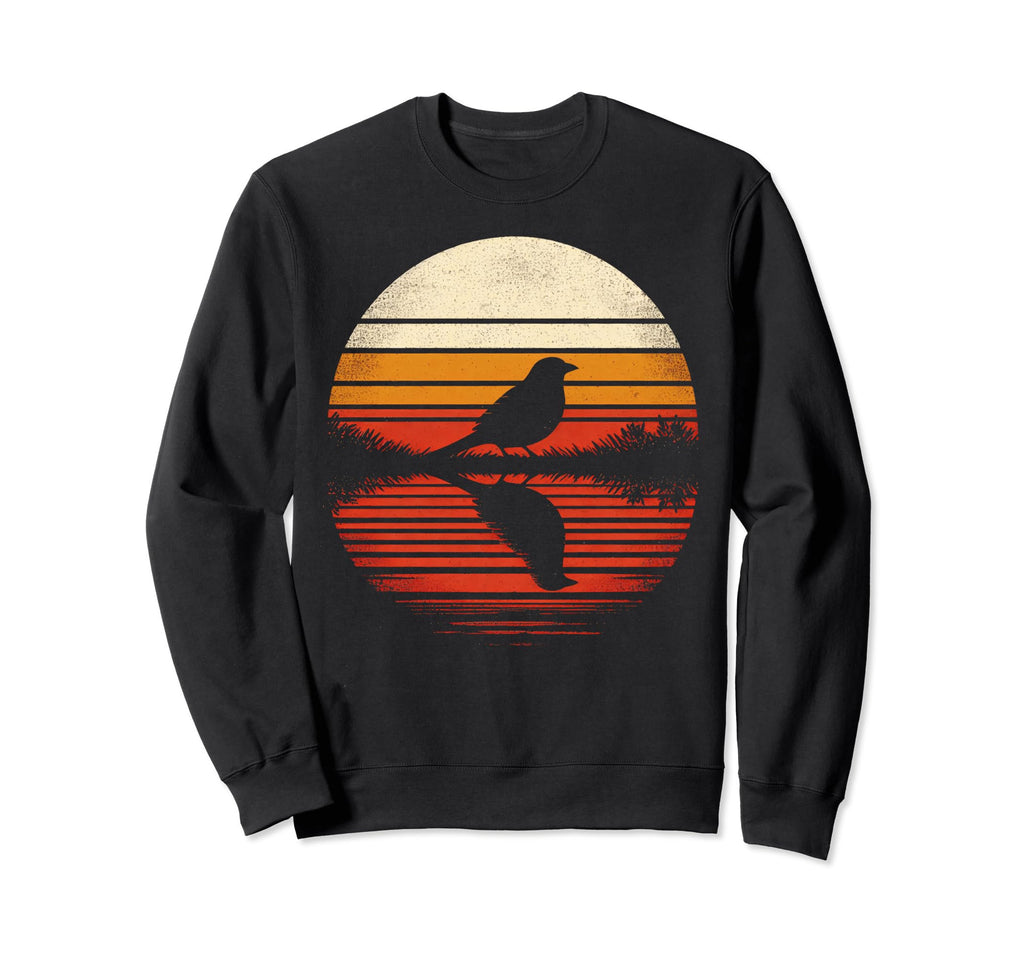Tanager Bird Sunset Safari 70S Sweatshirt - Streetwear Style Unisex - T-Shirt, Sweatshirt, Hoodie