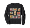 Fruit Stamp Collage Illustration Sweatshirt - Novelty Apparel Men Women - T-Shirt, Sweatshirt, Hoodie