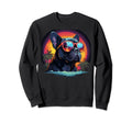 80S Synthwave French Bulldog Sweatshirt - Novelty Apparel Men Women - T-Shirt, Sweatshirt, Hoodie