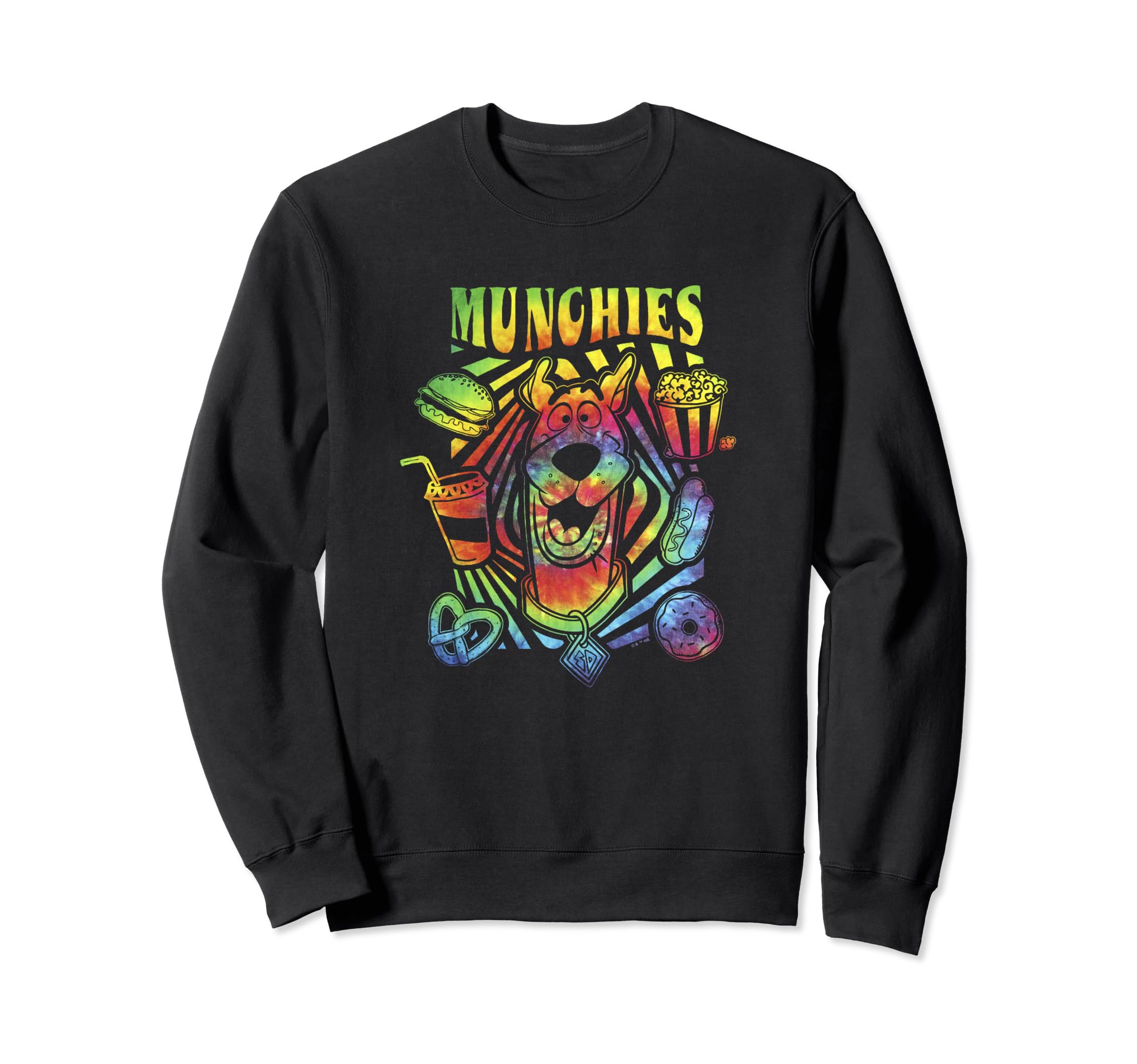 Scooby Doo 70S Psychedelic Tie Sweatshirt - Casual Everyday Wear Unisex - T-Shirt, Sweatshirt, Hoodie