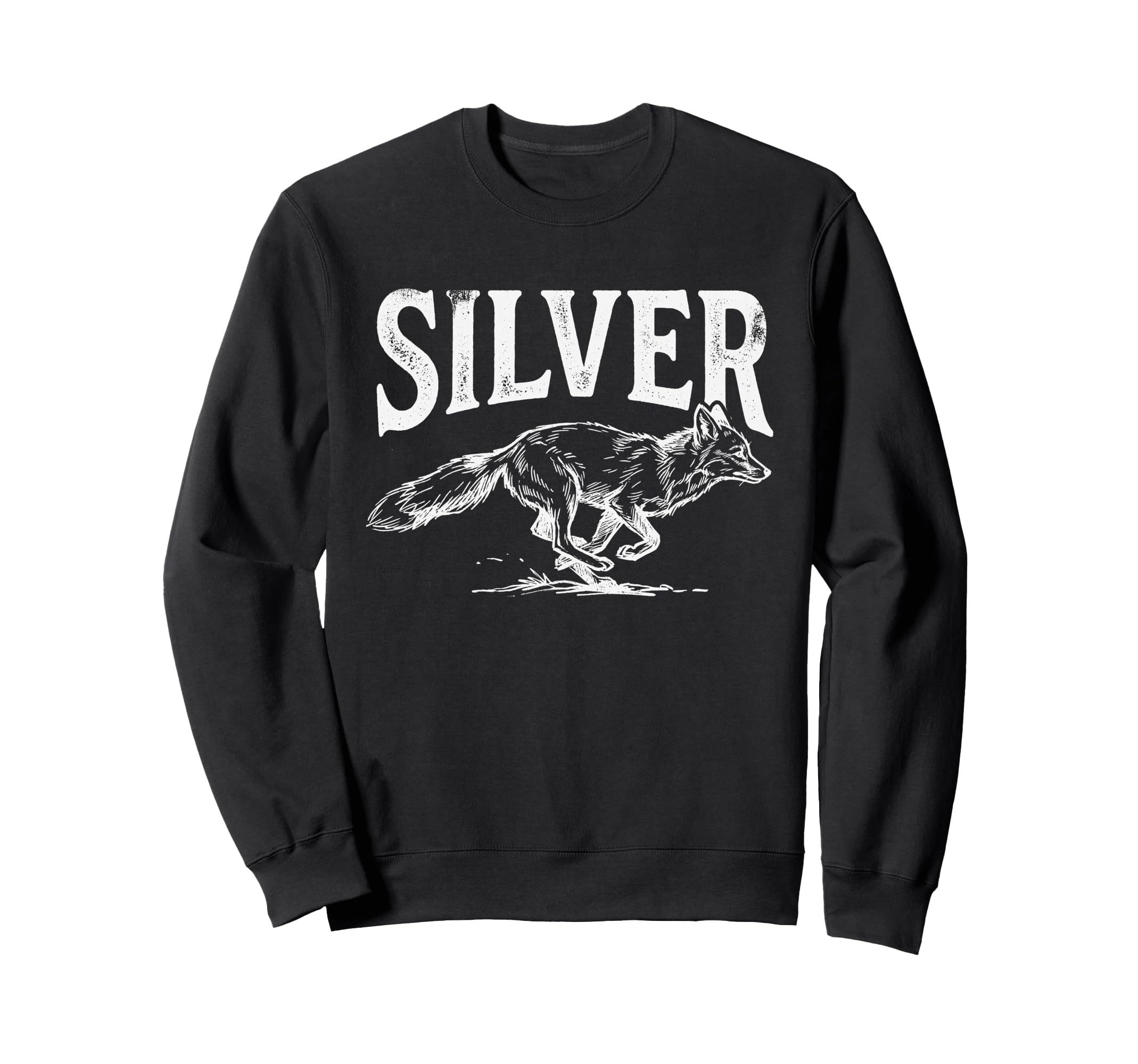Funny Silver Fox Visual Pun Wildlife Sweatshirt - Trendy Graphic Unisex - T-Shirt, Sweatshirt, Hoodie