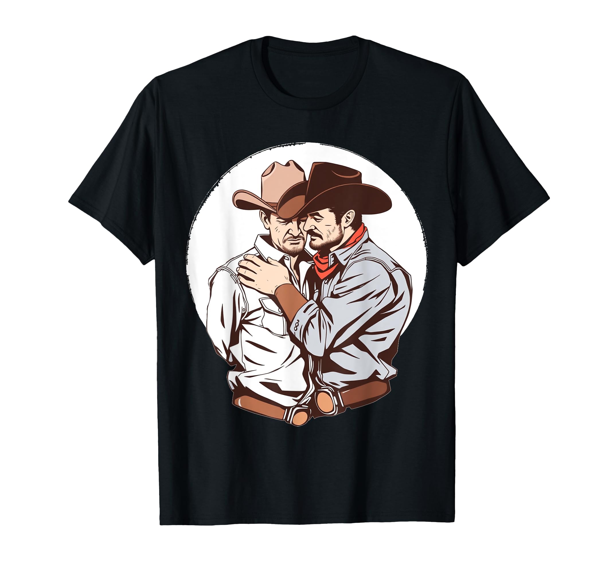 Gay Cowboys Love Lgbtq Pride T-Shirt - Casual Everyday Wear for Adults - T-Shirt, Sweatshirt, Hoodie