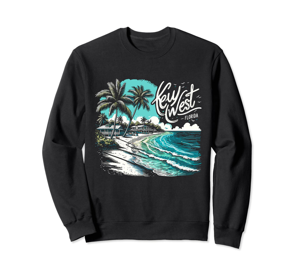 Key West Florida Travel Summer Sweatshirt - Trendy Graphic Men Women - T-Shirt, Sweatshirt, Hoodie