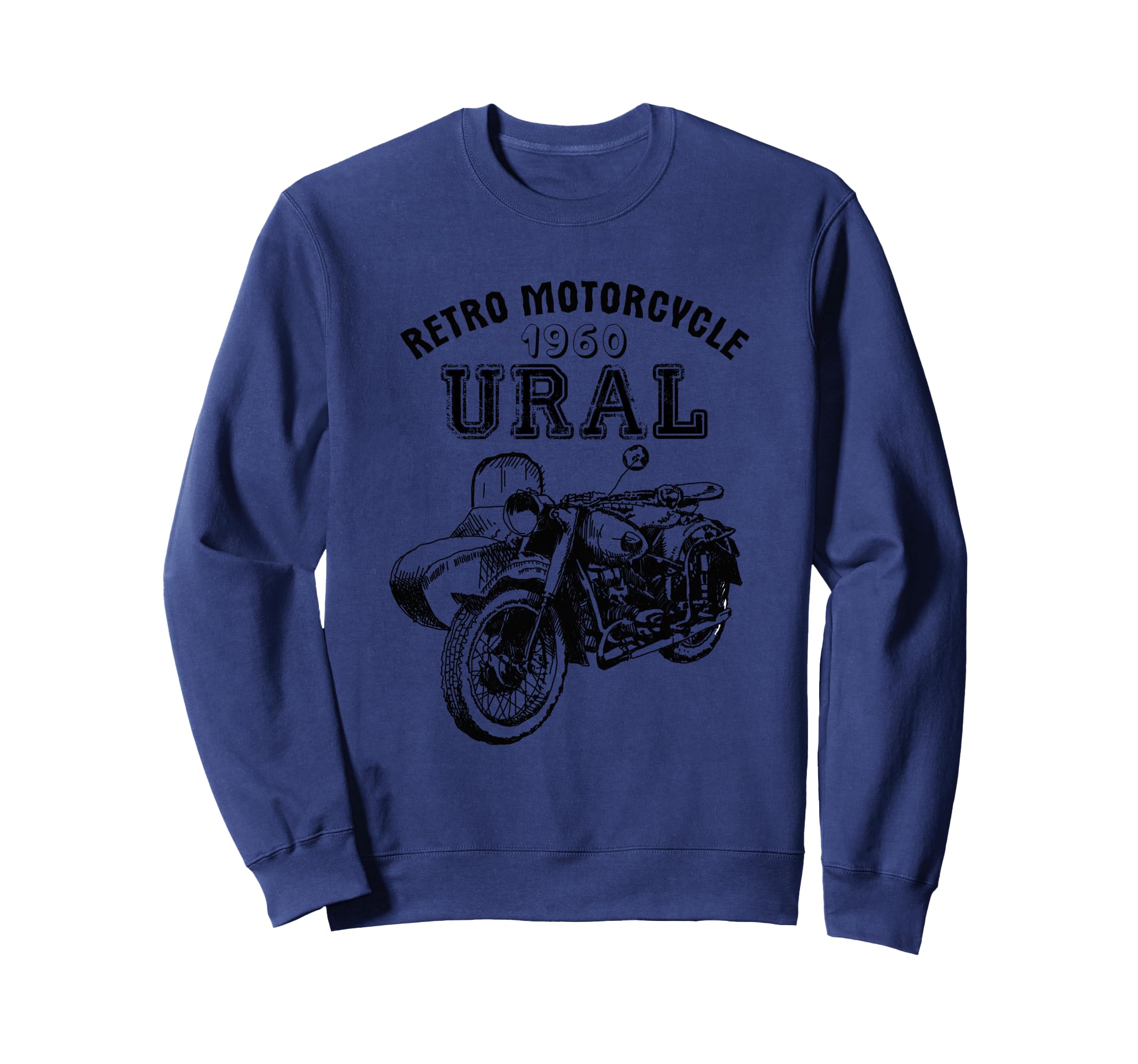 Motorcycle Ural Sidecar Sweatshirt - Fun Novelty Design for Adults - T-Shirt, Sweatshirt, Hoodie