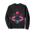 Synthwave Pyramid Cyberpunk 80S Sweatshirt - Minimalist Print for Adults - T-Shirt, Sweatshirt, Hoodie
