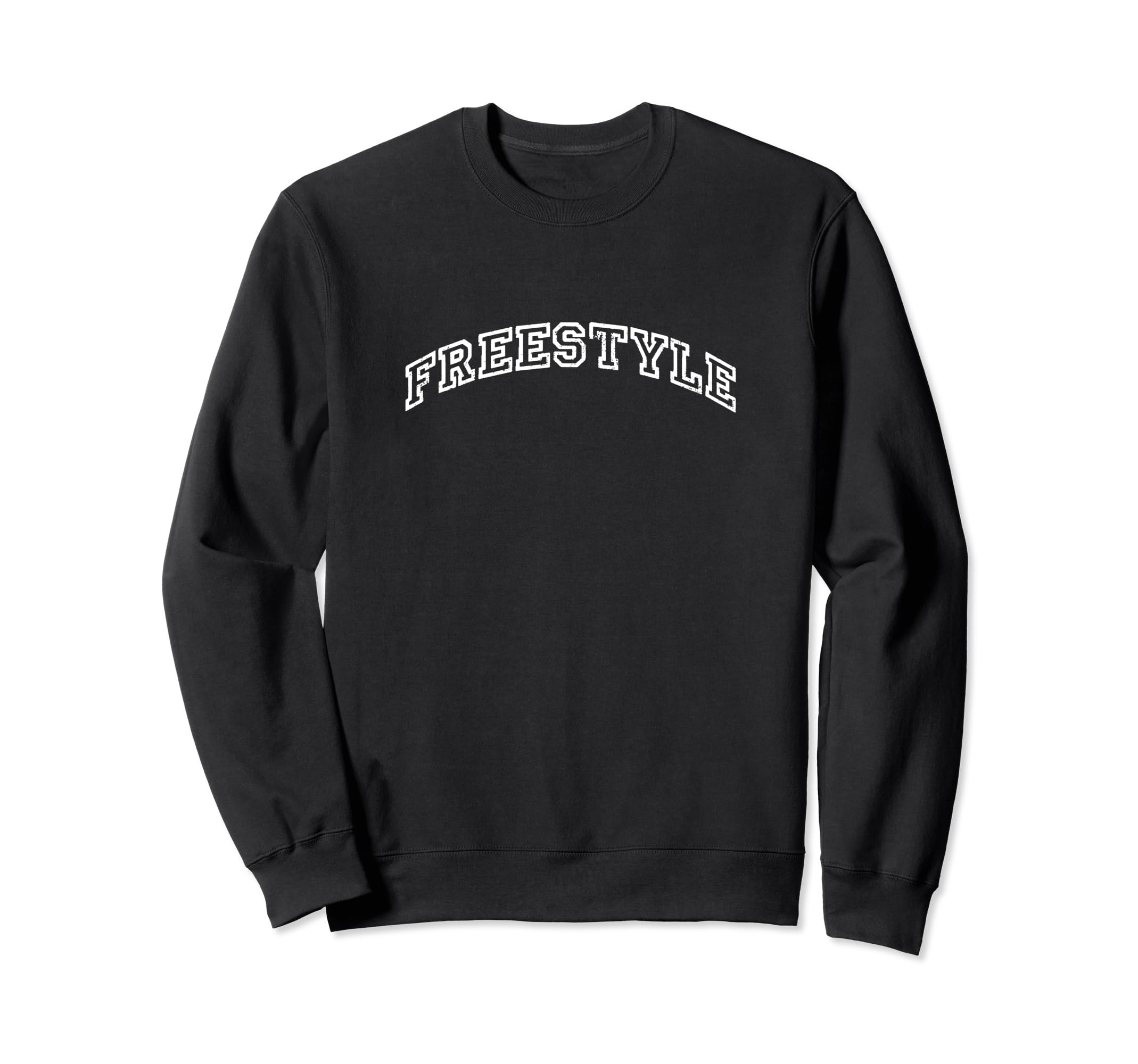 Freestyle Minimalist Inspired Varsity Sweatshirt - Graphic Print Unisex - T-Shirt, Sweatshirt, Hoodie