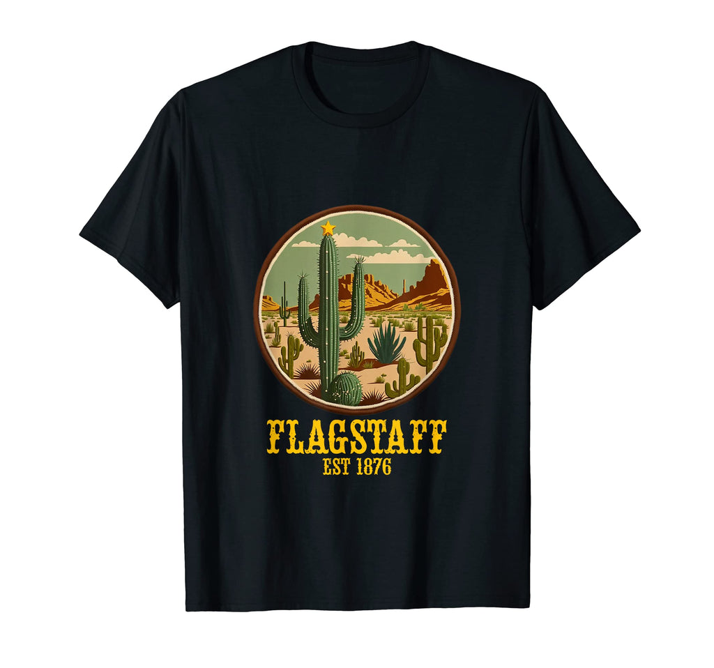 Flagstaff Arizona Western Cactus T-Shirt - Streetwear Style Men Women - T-Shirt, Sweatshirt, Hoodie