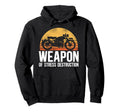 Motorcycle Biker Weapon Stress Hoodie - Streetwear Style for Adults - T-Shirt, Sweatshirt, Hoodie