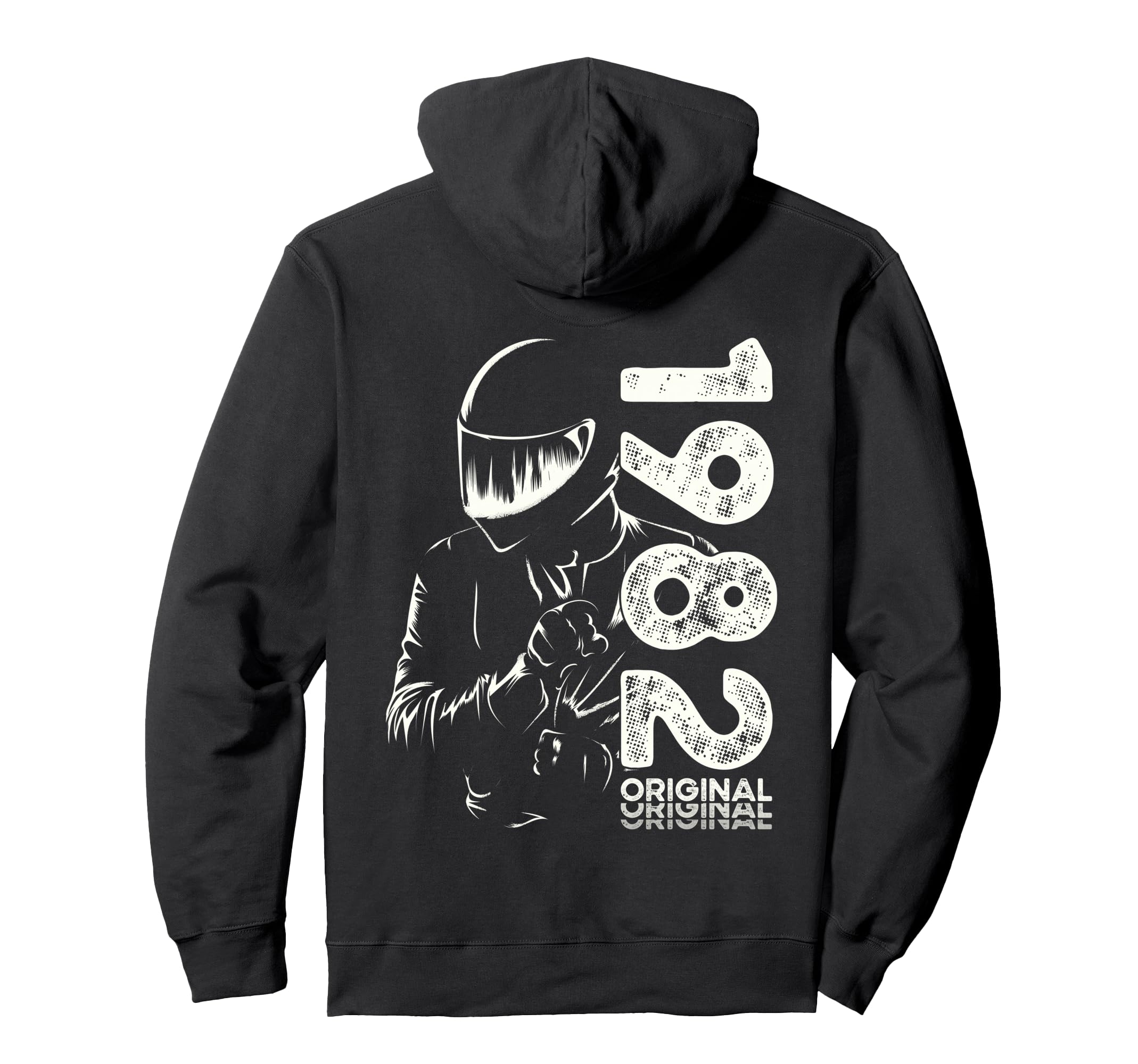 44Th Birthday Motorcycle Motorcyclist Hoodie - Graphic Print Men Women - T-Shirt, Sweatshirt, Hoodie