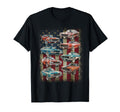 Muscle Car American Flag Patriotic T-Shirt - Graphic Print Men Women - T-Shirt, Sweatshirt, Hoodie