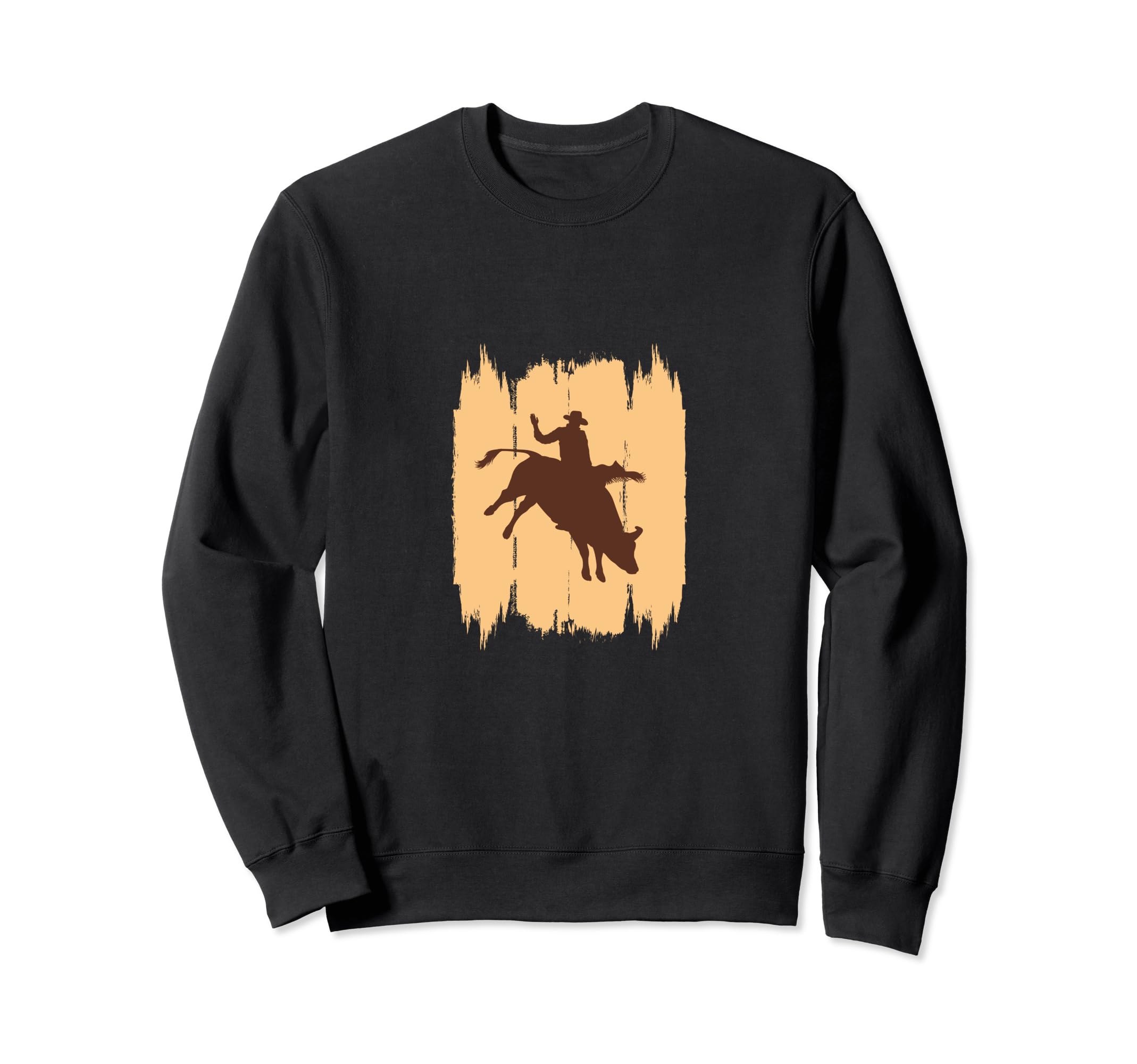 Rodeo Bull Riding Western Cowboy Bull Sweatshirt - Trendy Graphic Unisex - T-Shirt, Sweatshirt, Hoodie