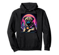 Japanese Vaporwave Pug 80S Synthwave Hoodie - Minimalist Print Unisex - T-Shirt, Sweatshirt, Hoodie