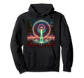 Synthwave Vaporwave Spaceship 80S Hoodie - Fun Novelty Design for Adults - T-Shirt, Sweatshirt, Hoodie