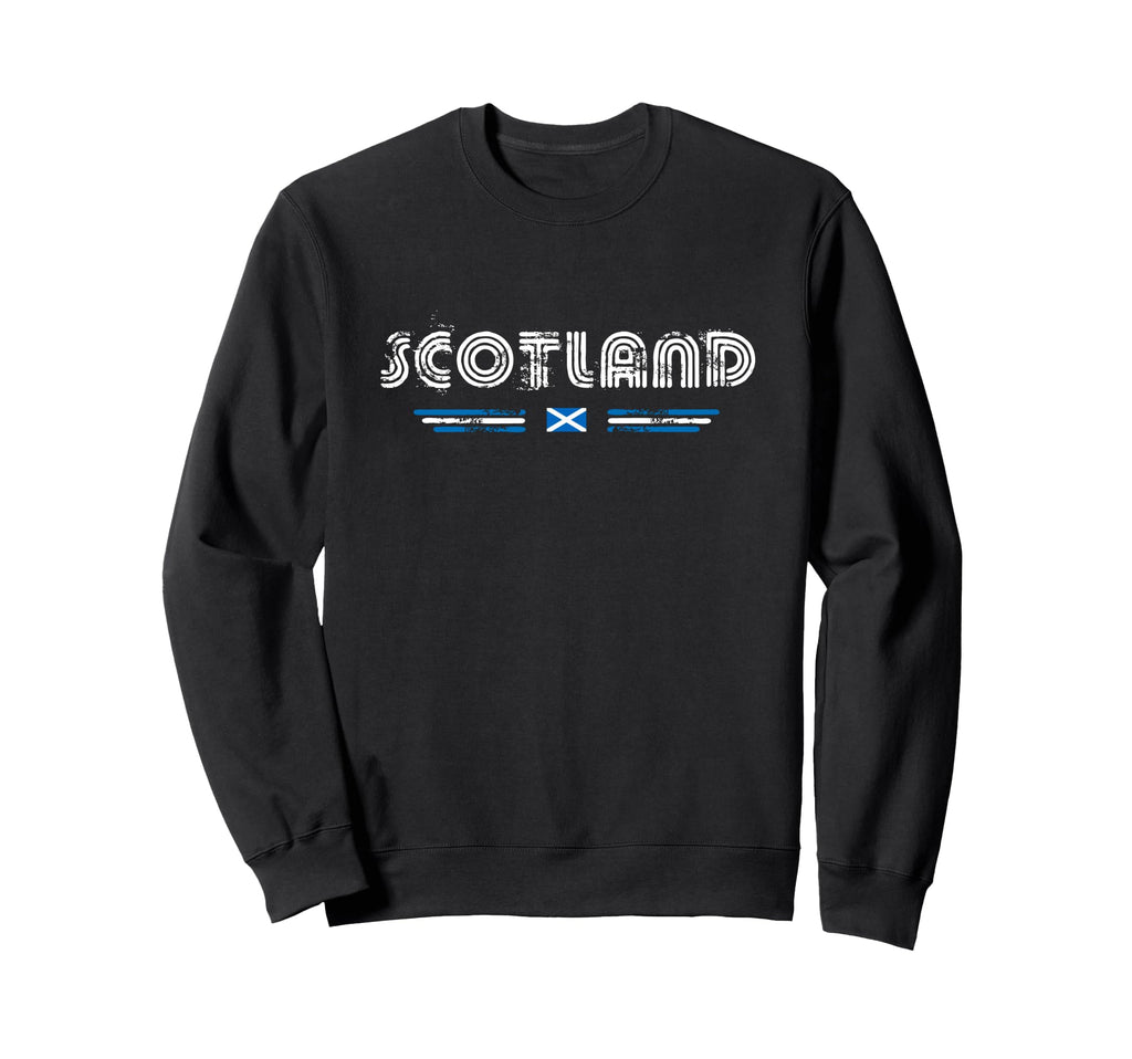 Scotland 70S 80S Type Flag Sweatshirt - Trendy Graphic Men Women - T-Shirt, Sweatshirt, Hoodie