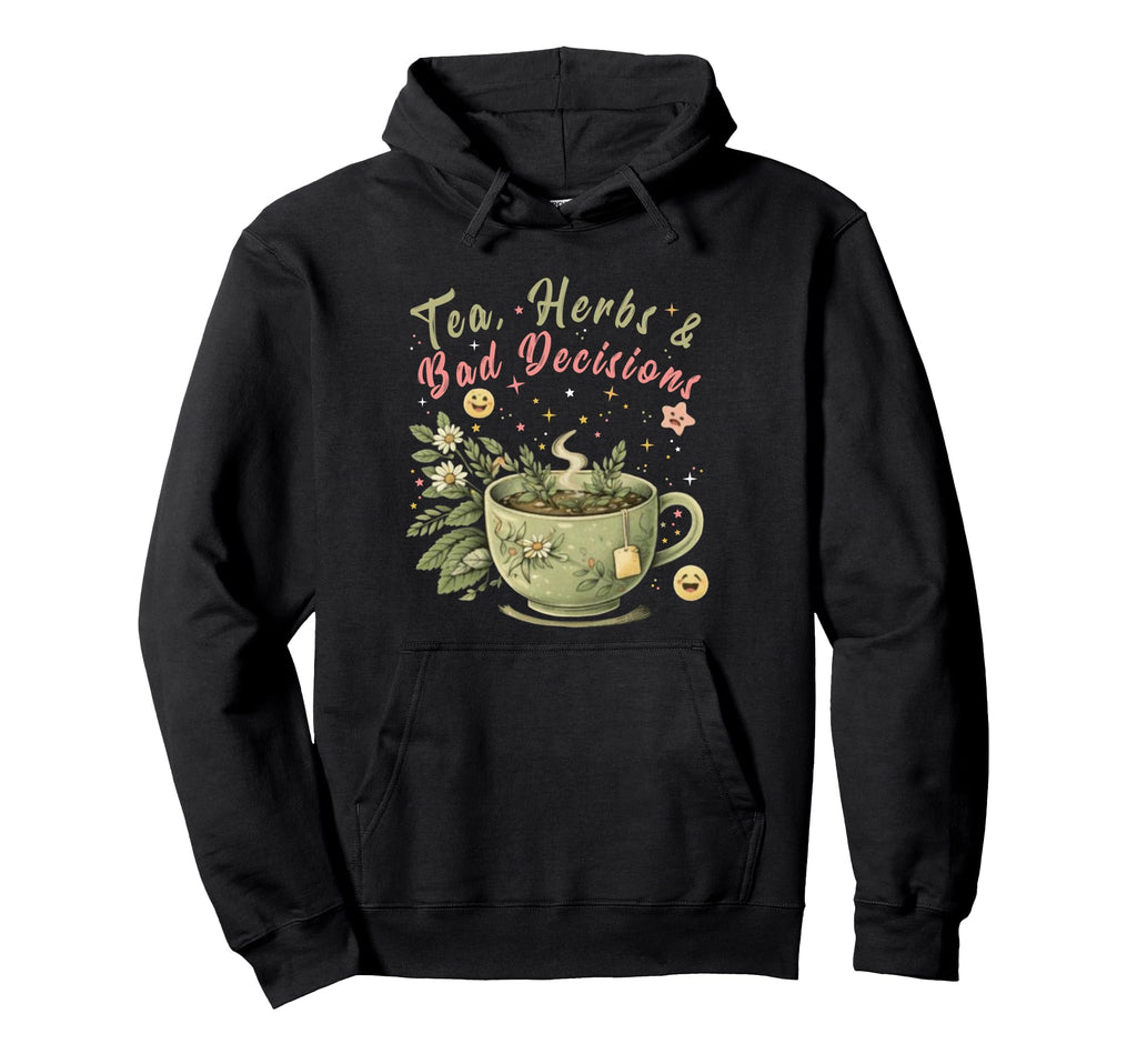 Funny Wellness Vibes Aesthetic Tea Hoodie - Streetwear Style for Adults - T-Shirt, Sweatshirt, Hoodie