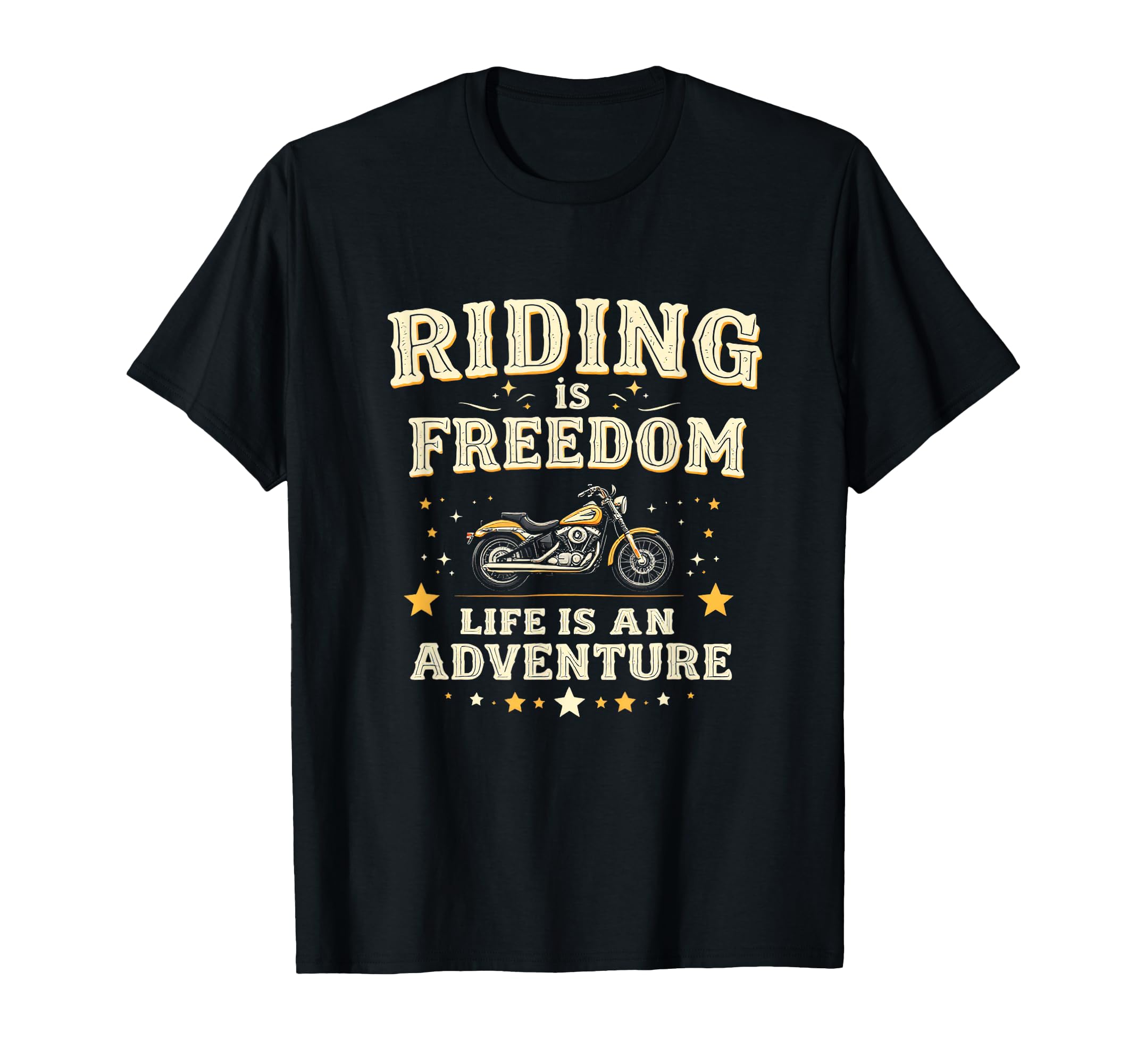 Riding Is Freedom Life Is Adventure T-Shirt - Unique Graphic Men Women - T-Shirt, Sweatshirt, Hoodie