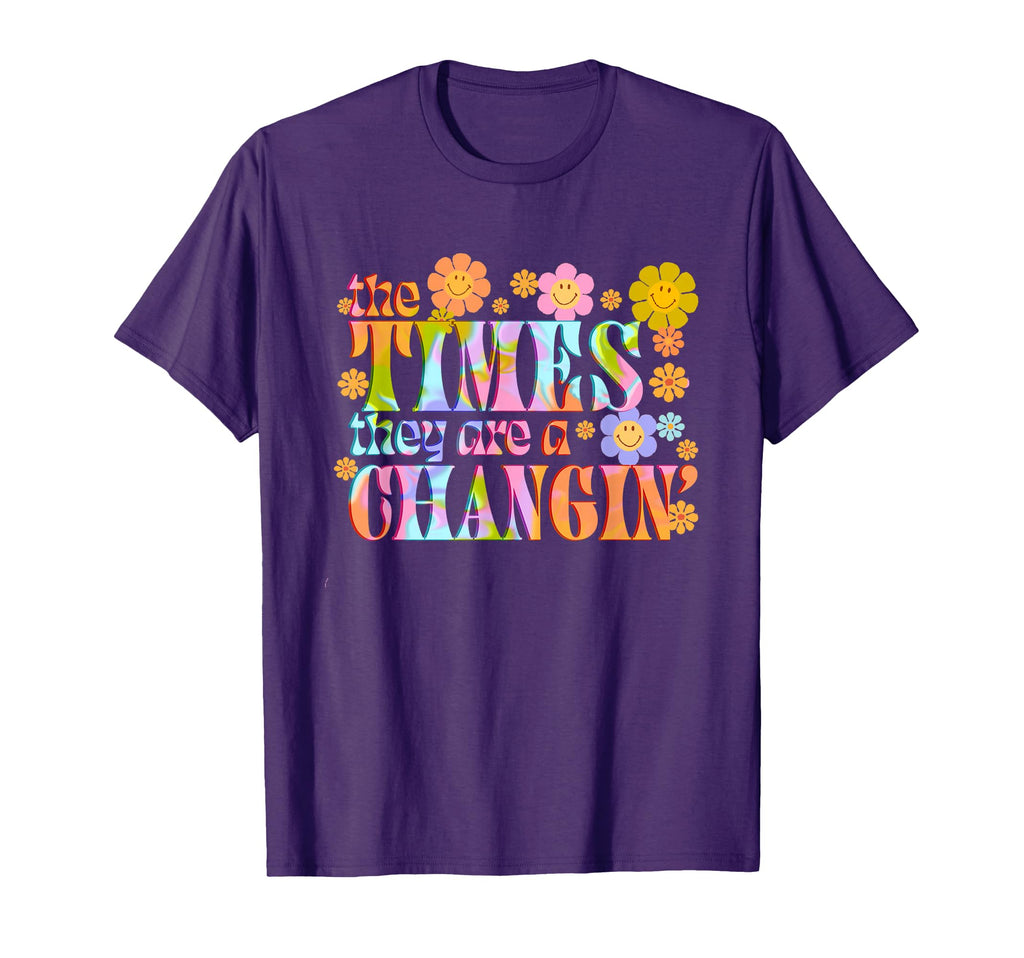 Times They Are Changing 60S 70S T-Shirt - Minimalist Print for Adults - T-Shirt, Sweatshirt, Hoodie